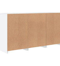 Sideboard mit LED-Leuchten Weiß 123x37x67 cm