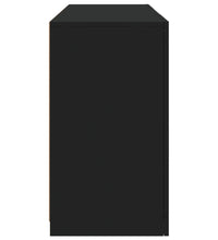Sideboard mit LED-Leuchten Schwarz 123x37x67 cm