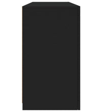 Sideboard mit LED-Leuchten Schwarz 142,5x37x67 cm