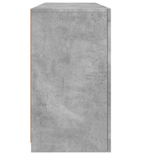 Sideboard mit LED-Leuchten Betongrau 142,5x37x67 cm