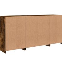 Sideboard mit LED-Leuchten Räuchereiche 142,5x37x67 cm