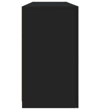 Sideboard mit LED-Leuchten Schwarz 163x37x67 cm