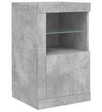 Sideboard mit LED-Leuchten Betongrau 163x37x67 cm