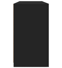 Sideboard mit LED-Leuchten Schwarz 142,5x37x67 cm