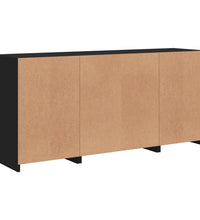 Sideboard mit LED-Leuchten Schwarz 142,5x37x67 cm