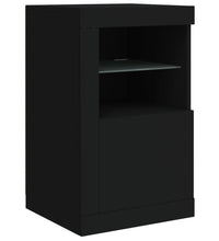 Sideboard mit LED-Leuchten Schwarz 142,5x37x67 cm