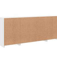 Sideboard mit LED-Leuchten Weiß 163x37x67 cm