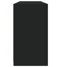 Sideboard mit LED-Leuchten Schwarz 163x37x67 cm