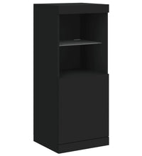 Sideboards mit LED-Leuchten 3 Stk. Schwarz Holzwerkstoff