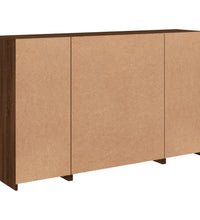 Sideboards mit LED-Leuchten 3 Stk. Braun Eichen-Optik