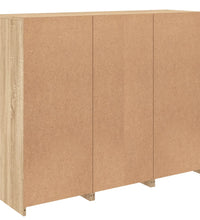 Sideboards mit LED-Leuchten 3 Stk. Sonoma-Eiche Holzwerkstoff