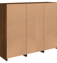 Sideboards mit LED-Leuchten 3 Stk. Braun Eichen-Optik