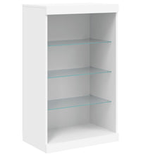 Sideboards mit LED-Leuchten 3 Stk. Weiß Holzwerkstoff