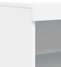 Sideboards mit LED-Leuchten 3 Stk. Weiß Holzwerkstoff
