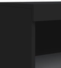 Sideboards mit LED-Leuchten 3 Stk. Schwarz Holzwerkstoff