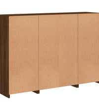 Sideboards mit LED-Leuchten 3 Stk. Braun Eichen-Optik