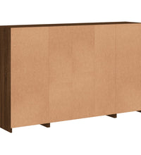 Sideboards mit LED-Leuchten 3 Stk. Braun Eichen-Optik