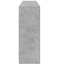 Sideboard mit LED-Leuchten Betongrau 162x37x100 cm