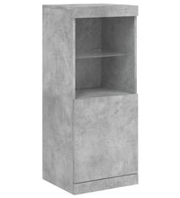 Sideboard mit LED-Leuchten Betongrau 162x37x100 cm