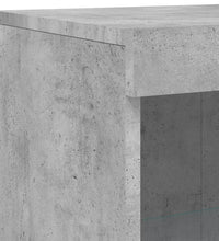 Sideboard mit LED-Leuchten Betongrau 162x37x100 cm