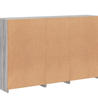 Sideboard mit LED-Leuchten Grau Sonoma 162x37x100 cm