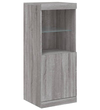 Sideboard mit LED-Leuchten Grau Sonoma 162x37x100 cm