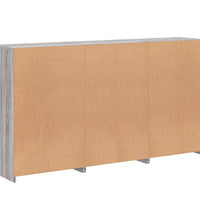 Sideboard mit LED-Leuchten Grau Sonoma 181,5x37x100 cm