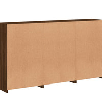 Sideboard mit LED-Leuchten Braun Eichen-Optik 181,5x37x100 cm