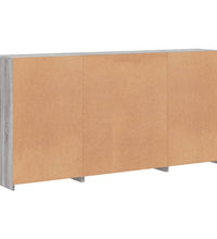 Sideboard mit LED-Leuchten Grau Sonoma 202x37x100 cm