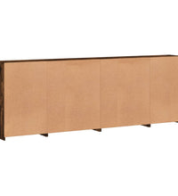 Sideboard mit LED-Leuchten Räuchereiche 283x37x100 cm