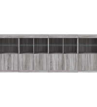 Sideboard mit LED-Leuchten Grau Sonoma 283x37x100 cm