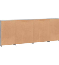 Sideboard mit LED-Leuchten Grau Sonoma 283x37x100 cm