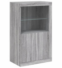 Sideboard mit LED-Leuchten Grau Sonoma 283x37x100 cm