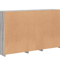 Sideboard mit LED-Leuchten Grau Sonoma 162x37x100 cm