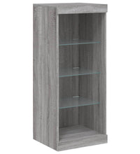 Sideboard mit LED-Leuchten Grau Sonoma 162x37x100 cm