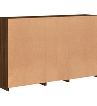 Sideboard mit LED-Leuchten Braun Eichen-Optik 162x37x100 cm