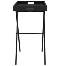 Tabletttisch Klappbar Schwarz 65x40x75 cm Poly Rattan