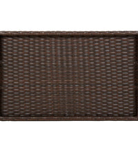 Tabletttisch Klappbar Braun 65x40x75 cm Poly Rattan