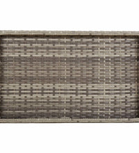 Tabletttisch Klappbar Grau 65x40x75 cm Poly Rattan