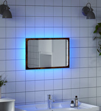 LED-Badspiegel Sonoma-Eiche 60x8,5x38 cm Holzwerkstoff