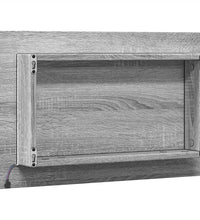 Badspiegel Grau Sonoma 60x8,5x38 cm Holzwerkstoff