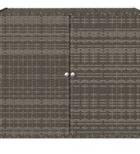 Gartenschrank Grau 83x45x76 cm Poly Rattan