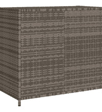 Gartenschrank Grau 83x45x76 cm Poly Rattan