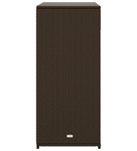 Gartenschrank Braun 105x55x113 cm Poly Rattan