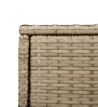 Gartenschrank Beige 105x55x113 cm Poly Rattan