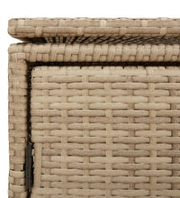 Gartenschrank Beige 110x55x60,5 cm Poly Rattan