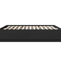 Bettgestell mit LED Schwarz 200x200 cm Holzwerkstoff