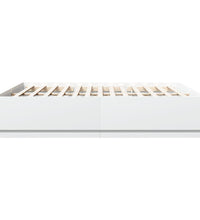 Bettgestell mit LED Weiß 180x200 cm Holzwerkstoff