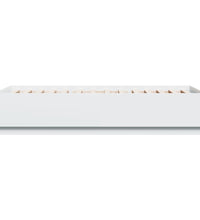 Bettgestell mit LED Weiß 100x200 cm Holzwerkstoff