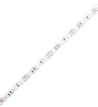 Bettgestell mit LED Braun Eichen-Optik 90x200 cm Holzwerkstoff